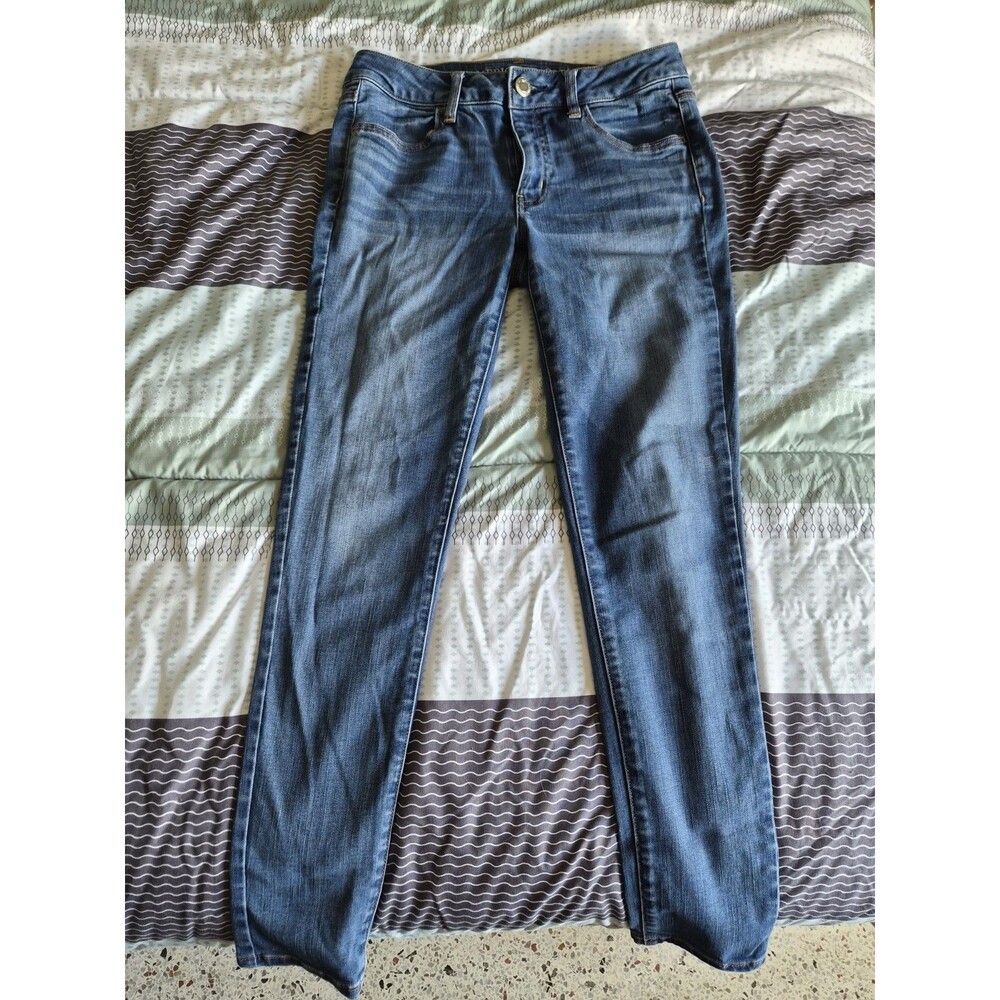 American Eagle Outfitters Super Stretch Jegging Blue Denim Jeans 5-Pocket